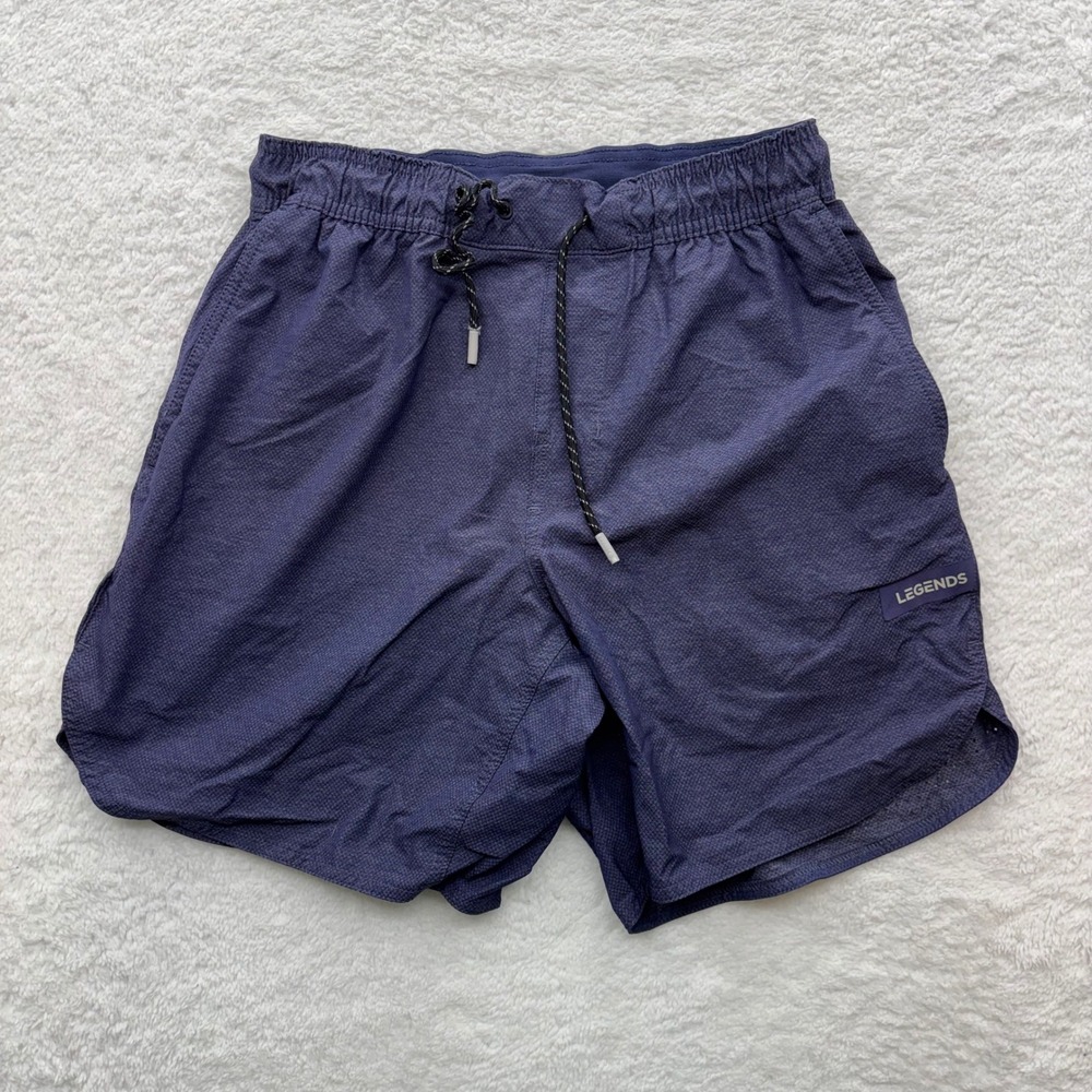 Legends Luka Shorts Mens Small Navy Blue Athletic Training Running Perforated